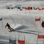 Compétition de ski à Courchevel